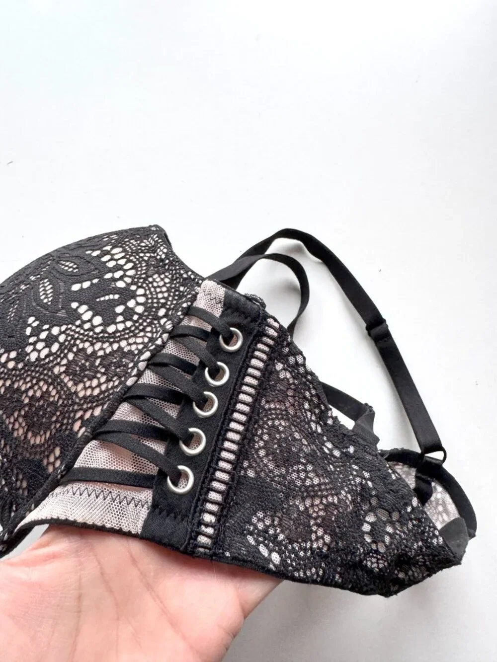 Lot of 2 VICTORIA'S SECRET Dream Angels Very Sexy Lace Push-Up Bras, Size 32DD - Picture 9 of 14